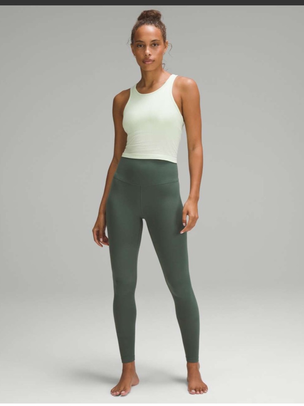 NWT Lululemon Align High-Rise Pant 28" Dark Forest Green 8